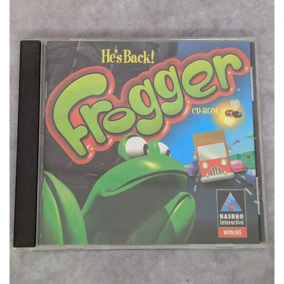 Vintage Retro Frogger He's Back! PC CD-ROM Windows 95 Hasbro Interactive