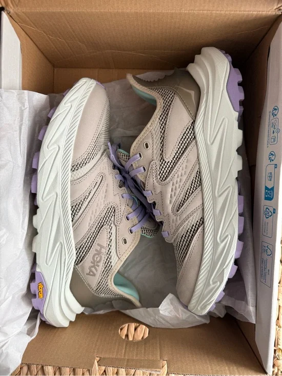 HOKA Women's Anacapa 2 Freedom Hiking Shoes in Sesame