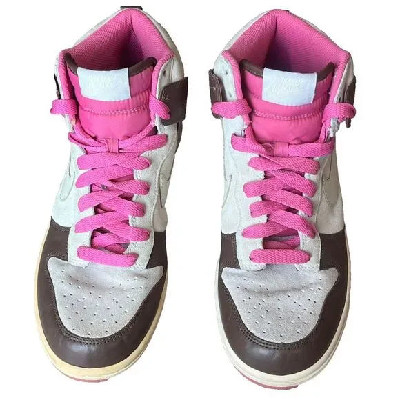 Nike Dunk High Retro White Chocolate Pink Womens 8.5‎ UK 6 EU 40
