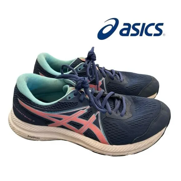 ASICS Women's Gel Contend 7 Blue Running Shoes Sneakers 9.5