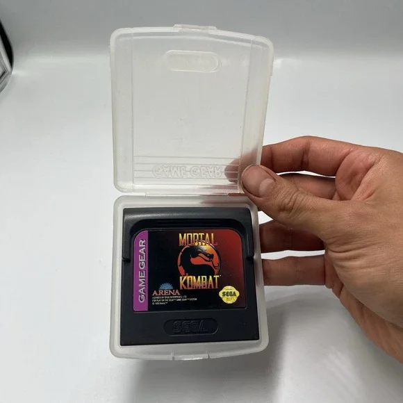 Mortal Kombat II 2 Sega Game Gear 1994 Cartridge With clear Case Untested