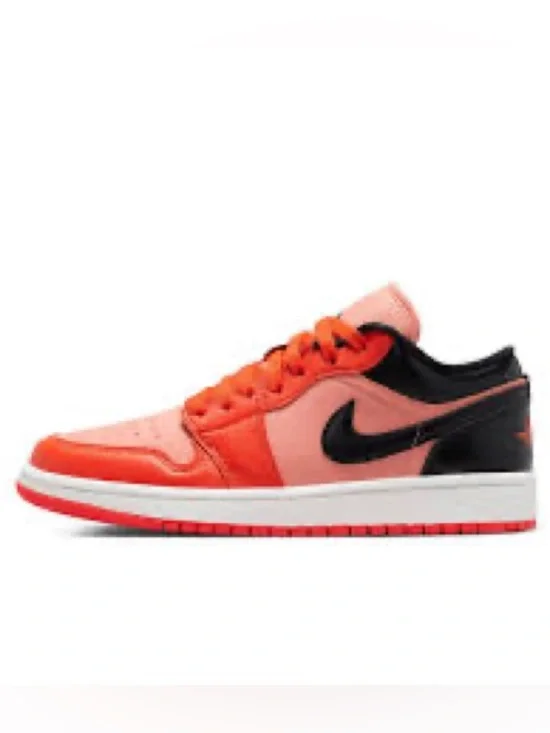 Nike Jordan Low Dunk Kids Sneakers - Orange and Black