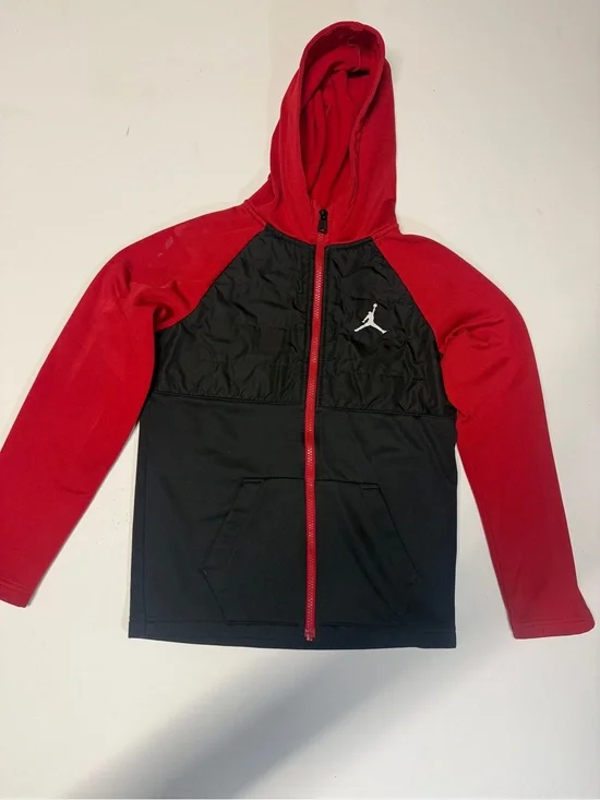 Nike Red & Black Jordan Zip-Up Hoodie