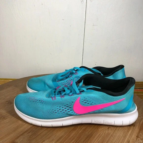 Nike Free RN Womens size 9 shoes blue athletic running training sneakers