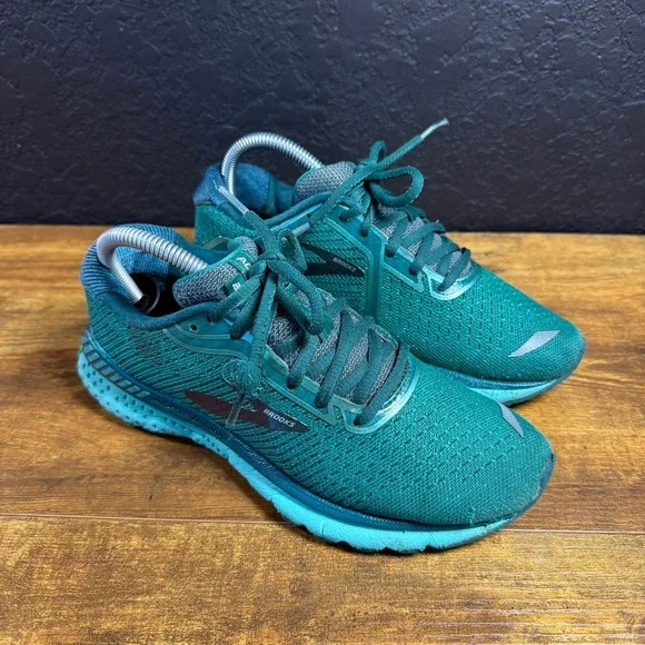 Brooks Adrenaline‎ GTS 20 Teal Mesh Running Shoes Womens 7.5