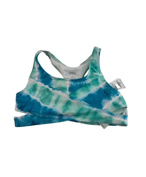 DSG Girls LA Cross Swim Top Spring Tie Dye Size Large Racerback NWT