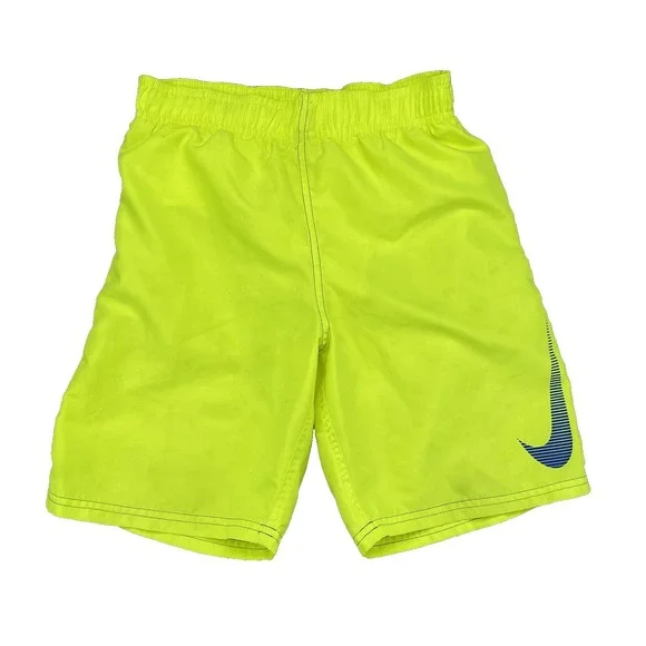 Nike Basketball Shorts Kids Small Neon Training Sportswear Gym 90's Tennis‎ Run