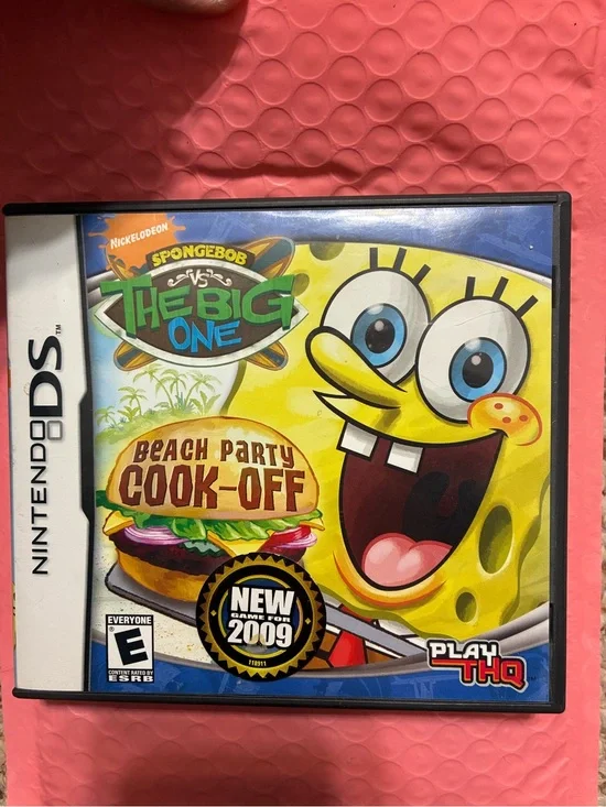 Nintendo DS SpongeBob vs. The Big One Beach Party Cook-Off CIB Tested