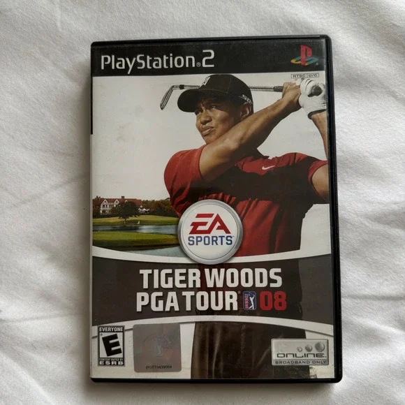 Tiger Woods PGA Tour 08 Sony PlayStation 2 PS2 Game EA Sports SLUS Y2K