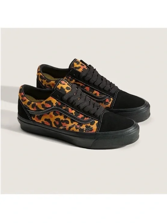 Vans Premium Old Skool Leopard Shoe Women 9.5 US Mens 8.OUS