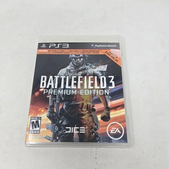 Battlefield 3 Premium Edition Sony PS3 PlayStation 3 EA DICE Complete Game