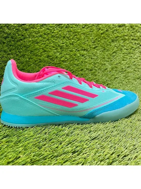 Adidas F50 Freestyle Indoor Messi Mens Size 10 Womens 11 Blue Pink Shoes Sneaker