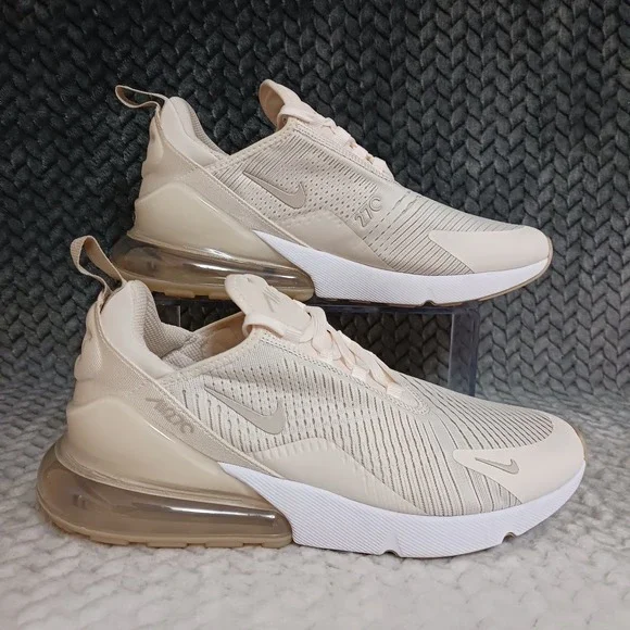 Nike Air Max 270 Chalk Linen Women's Walking Running Sneakers Shoes Sz 10