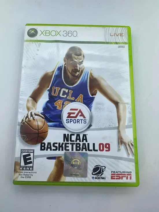 NCAA Basketball 09 Microsoft Xbox 360 Vintage Retro Gaming Fast Shipping
