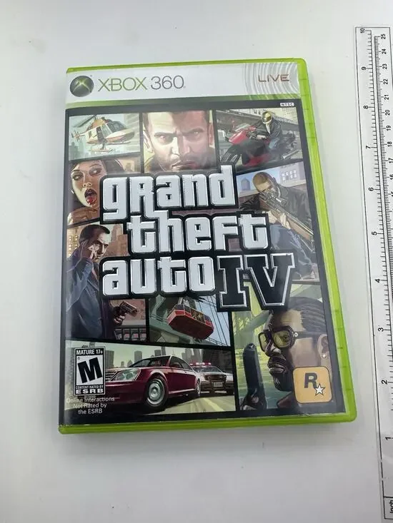 Grand Theft Auto IV 4 Microsoft Xbox 360 CIB W Map Retro Vintage Fast Shipping