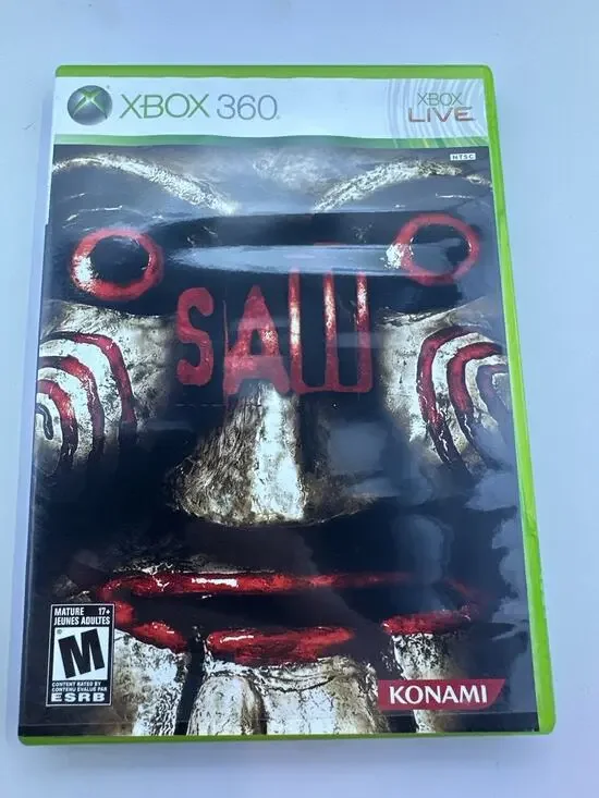 Saw Microsoft Xbox 360 Complete CIB VGC Vintage Retro Horror Gaming Fast Shippin