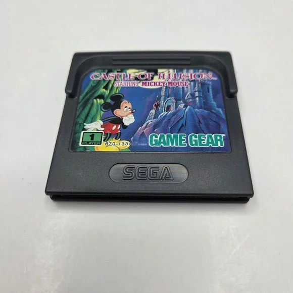 Sega Game Gear Castle of Illusion Mickey Mouse Video Game Cartridge Vintage