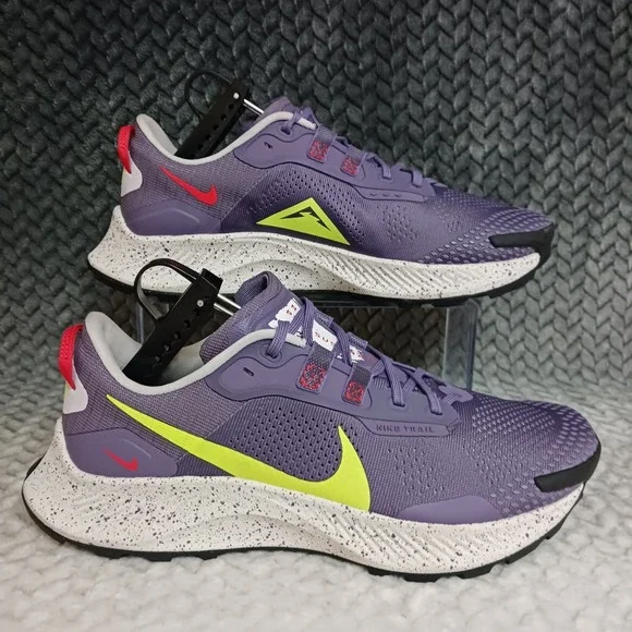 Nike Pegasus Trail 3 Canyon Purple Volt Women's Running Sneakers Shoes Size 10