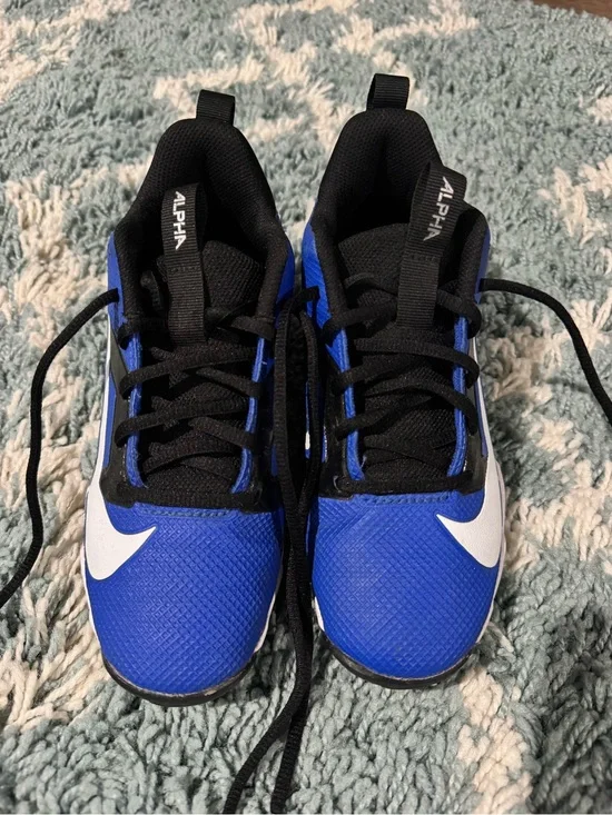 Nike Kids Royal Blue, Black and White Football Cleats
