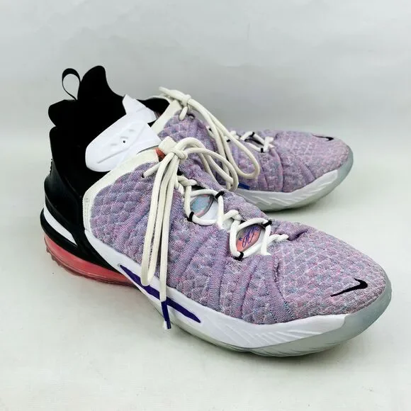Nike Big Kid's Lebron 18 GS Graffiti‎ Basketball Shoes Youth 7 Purple CW2760-900