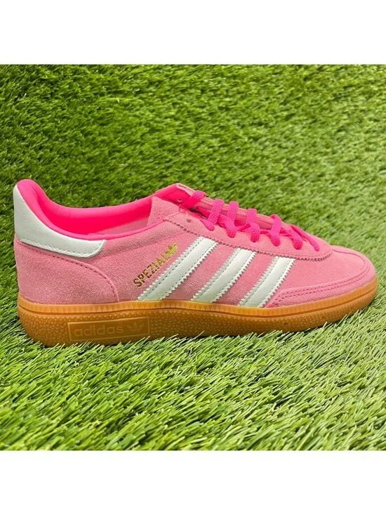 Adidas Handball Spezial Womens Size 6.5 Pink Athletic Lifestyle Shoes Sneakers