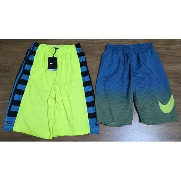 Nike Elite Fanatical Basketball Shorts Volt Yellow Boys XL NWT‎ Swim Trunks Sz L