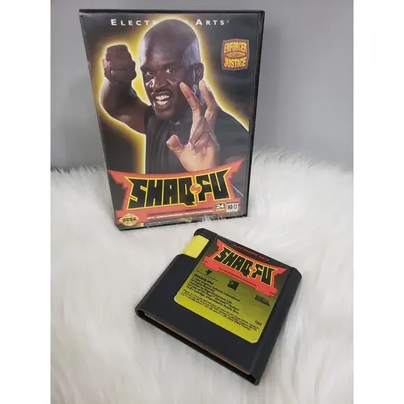 Shaq-Fu (Sega Genesis,‎ 1994) w/ Box game Tested Shaqfu