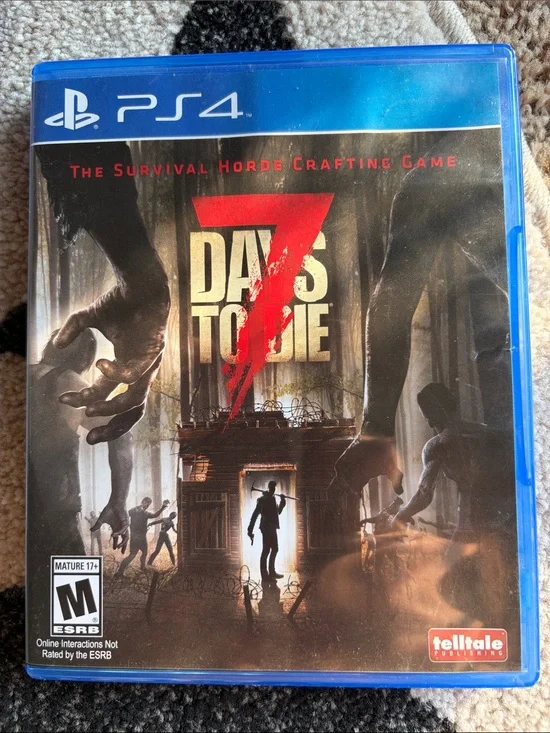 Sony PS4 7 Days to Die Game Case with Blue Trim
