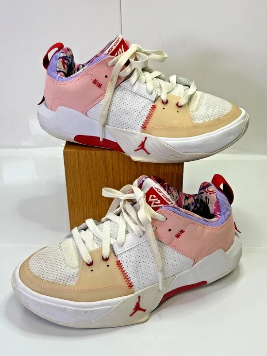 Nike Jordan One Take 4 SE Pink White Lavender Basketball Sneakers Girls 6Y