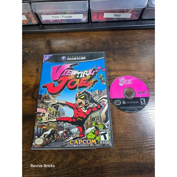 Viewtiful Joe (Nintendo GameCube, 2003) Black Label Game and Case Tested Working