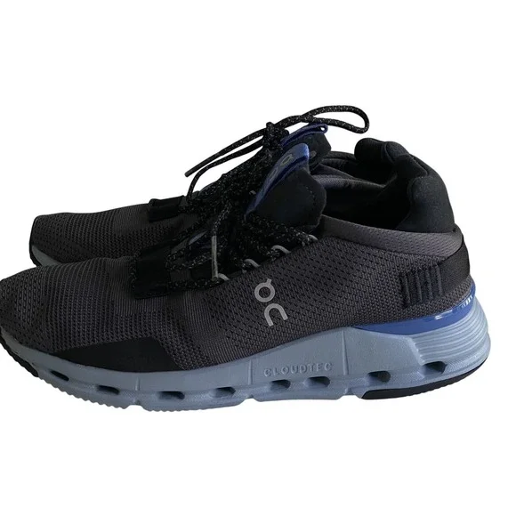 On Cloudnova Eclipse Chambray Women's 8 Black Blue Sneakers‎ Shoes