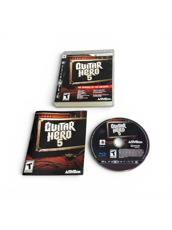 Activision Guitar Hero 5 Video Game for PlayStation 3 Ps3 Complete Cib