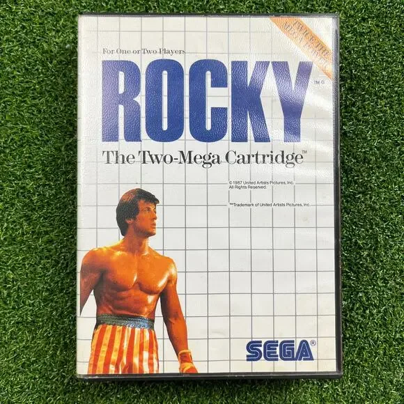 Rocky Sega Master System Game Manual And Case