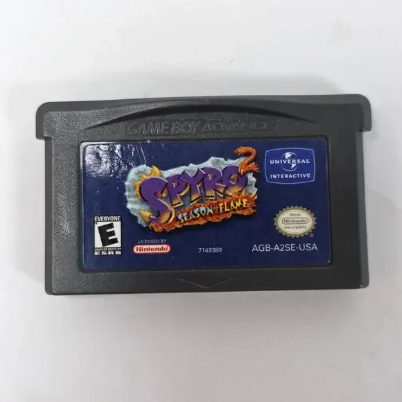 Spyro 2: Season of Flame Nintendo Game Boy Advance Cartridge ONLY