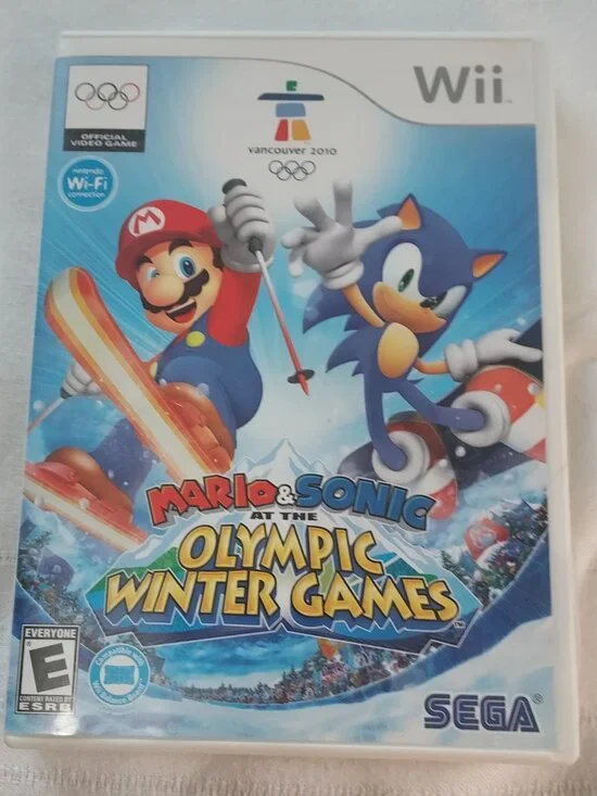 SEGA Mario & Sonic Olympic Winter Games Nintendo Wii Multiplayer Manual Sports