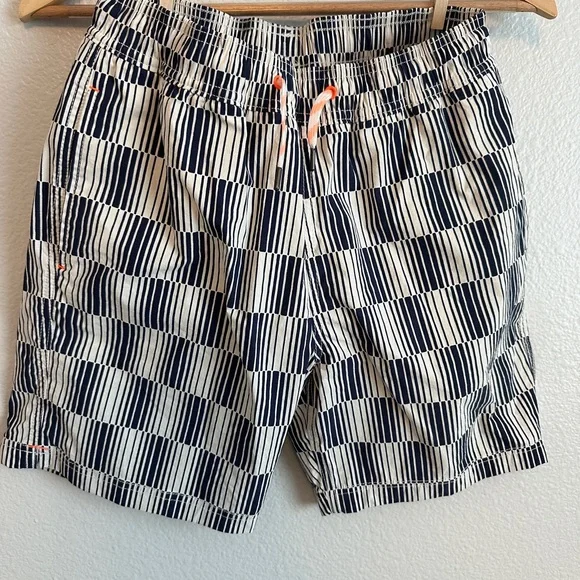 Crew cuts by J. Crew Navy and White Striped Board Shorts