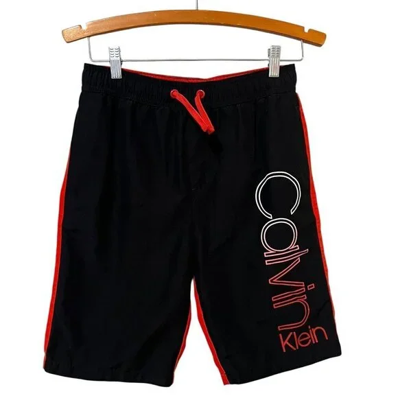 Calvin Klein Swimwear Boys Swim Trunks Size 16/18 Large Spell Out
