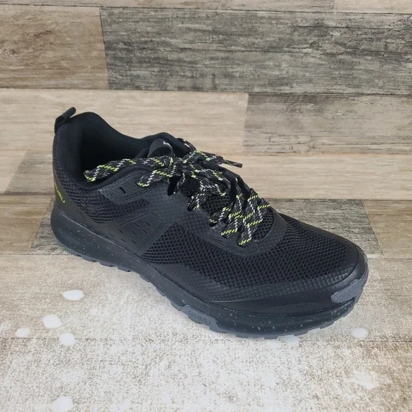 KURU ATOM Mens Shoes Sz 8 M Running Athletic‎ Jet Black Mesh Lace Up Sneakers
