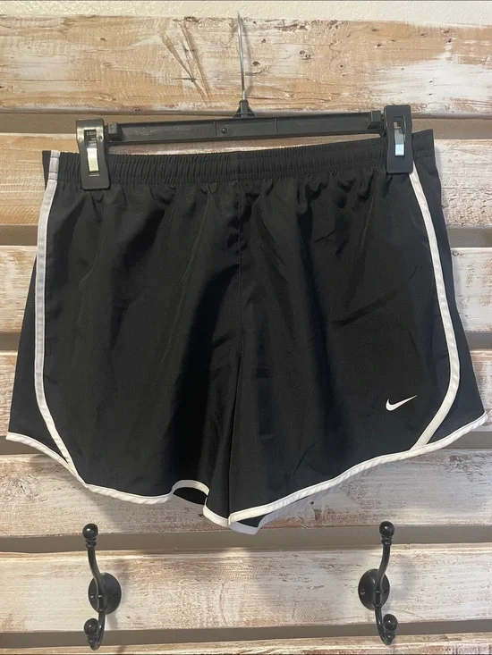 Kids XL Nike Black Running Shorts with White Trim