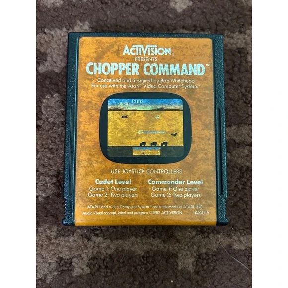 Activision Chopper Command Atari 2600 Video Game Cartridge‎ AX-015 1982 Vintage