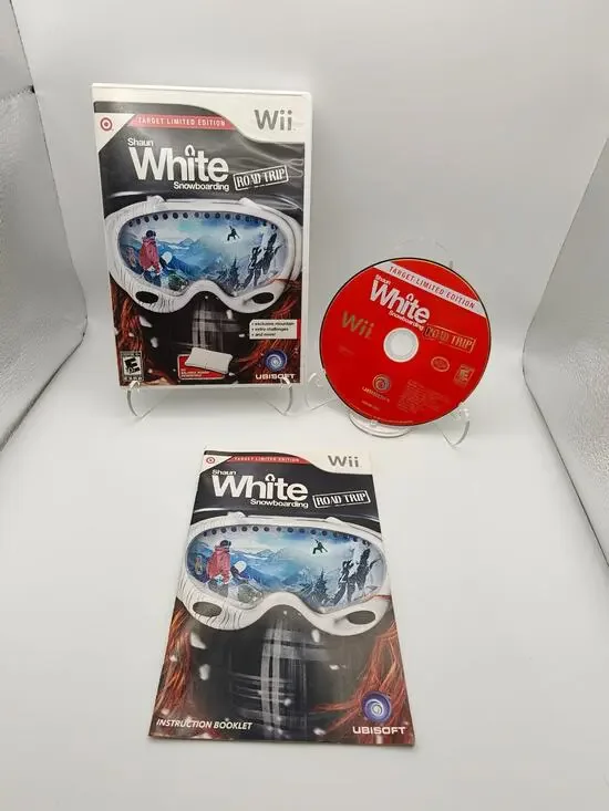 Shaun White Snowboarding Road Trip Target LE Wii CIB Tested