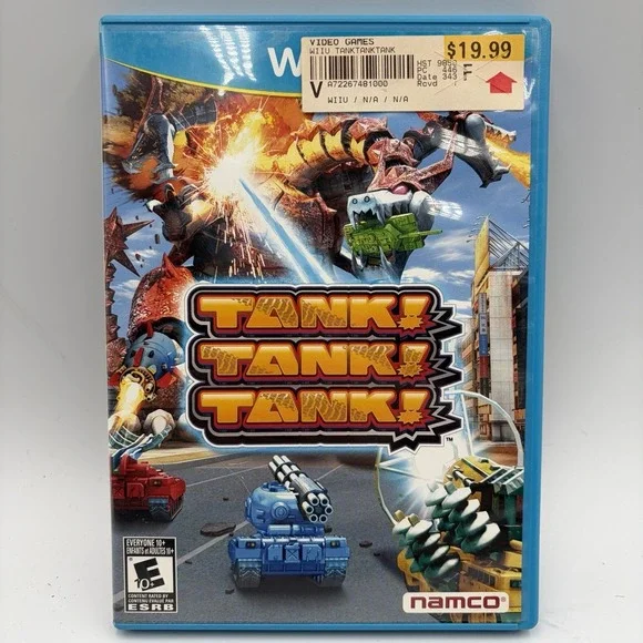 Tank Tank Tank (Nintendo Wii U, 2012) Namco Game Complete CIB Tested & Works!