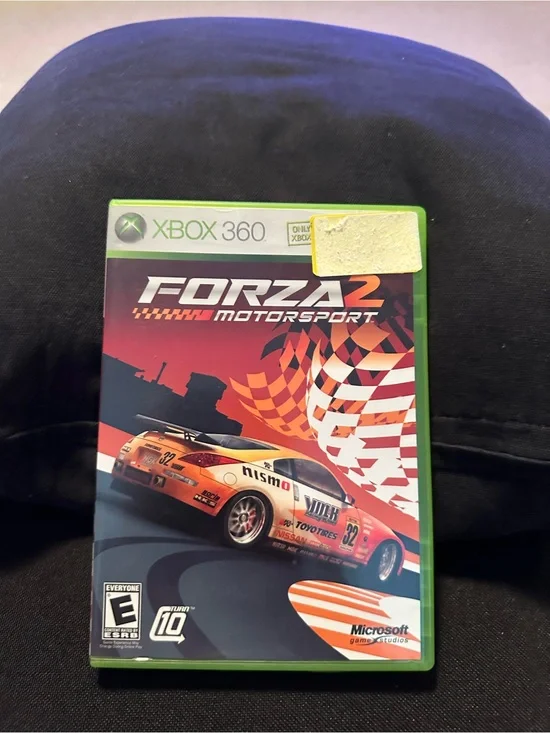 Microsoft Xbox 360 Forza Motorsport 2 - Green Case with Red & Orange Cover