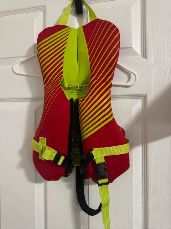 West Marine Infant Life Jacket - Red & Neon Yellow