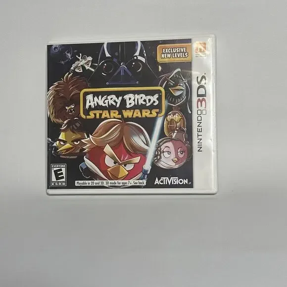 Nintendo 3DS Angry Birds Star Wars Game In Case Tested Works Fun Rated E