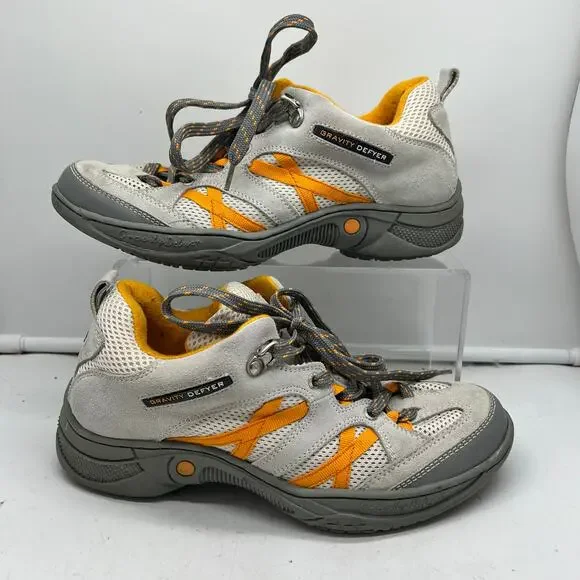 Gravity Defyer GDEFY Shoes Womens 8 Gray Yellow Sneakers