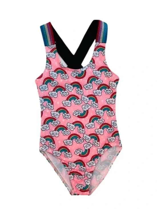 Lola + The Boys Rainbow Swimsuit Sz 8