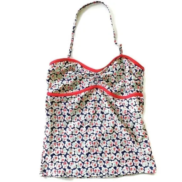 NWOT Johnnie B. Mini Boden Girls Floral Swim suit Top Tankini kids 15-16Y