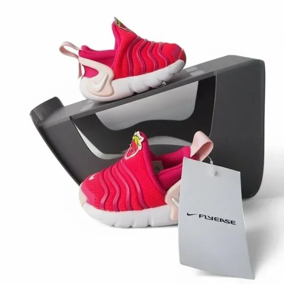 Nike Dynamo‎ Go TD 'Strawberry' Slip-on Sneakers DO9376-600 Infant 2C