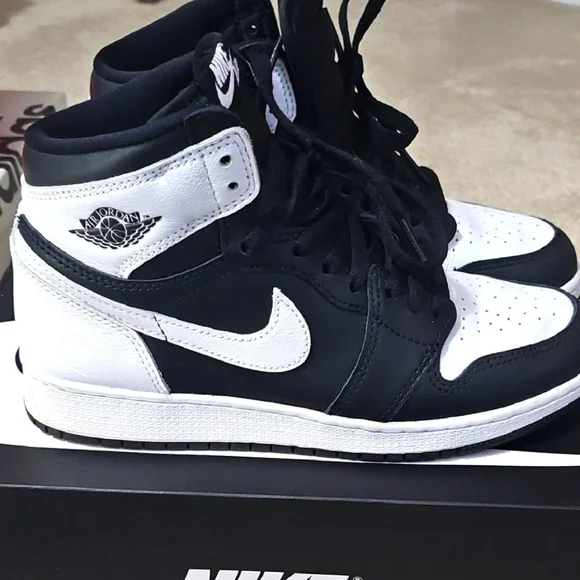 Nike Black and White Air Jordan Sneakers